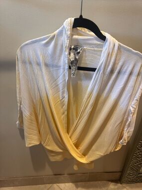 Young Fabulous & Broke Cream Drape Cardigan